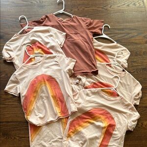 Women XS Marine Layer Rainbow Graphic T-Shirt Set 7 shirts